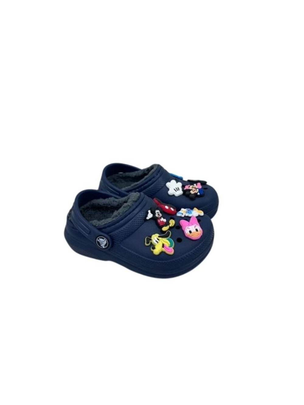 Crocs Disney Mickey & Friends Jibbitz Classic Clog Shoes Fleece Lined Toddler 8